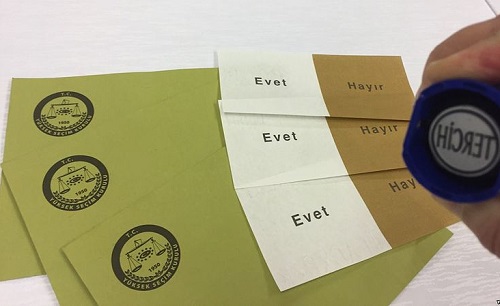 2017 Turkish referendum ballot paper 1